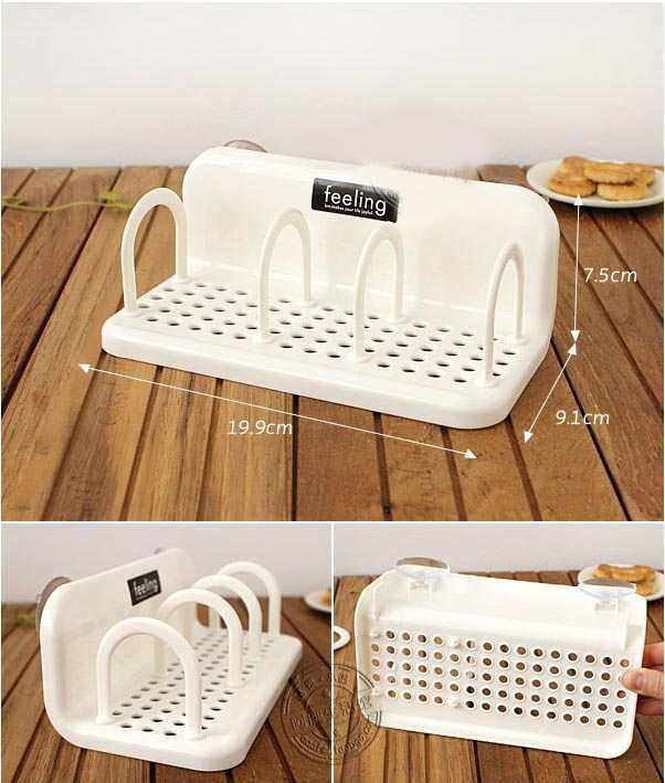 Kệ để đồ nhà tắm nhỏ xinh hít tường KM 1010 hàng Nhật