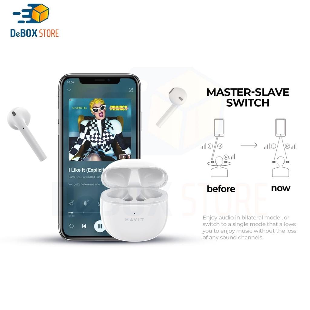 Tai Nghe Không Dây TWS HAVIT TW932 Bluetooth 5.2 Âm Bass Tăng Cường, Driver 13mm - Hàng Chính Hãng