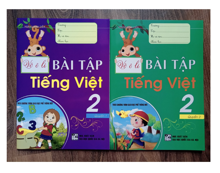 Sách - Vở Ô Li Bài Tập Tiếng Việt 2 Quyển 1
