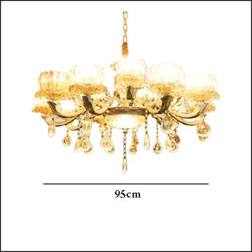 Đèn chùm sang trọng loại 15 tay trang trí nội thất hiện đại - kèm bóng LED chuyên dụng.