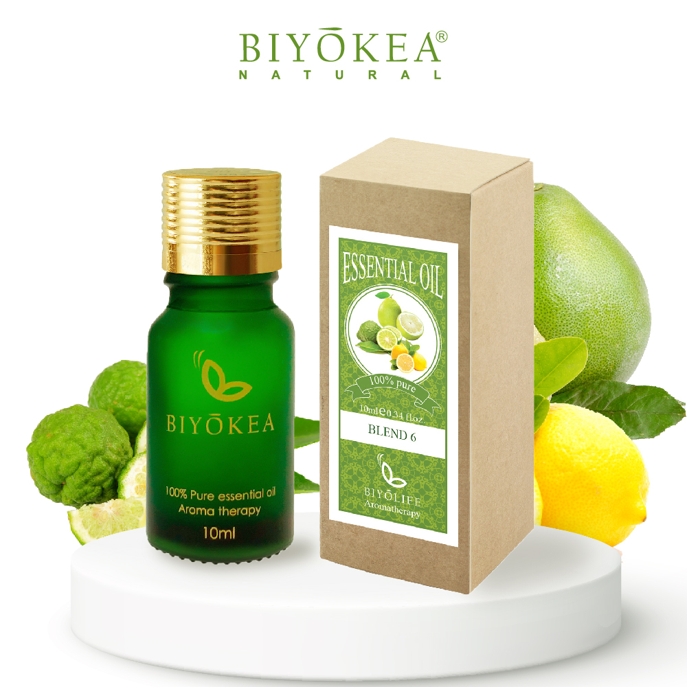 Tinh Dầu Hỗn Hợp Biyokea 6: Cam Hương + Chanh + Vỏ Bưởi