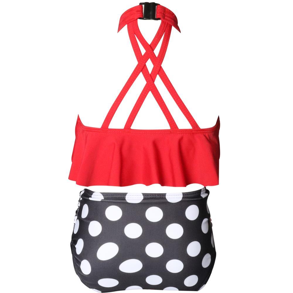 Biquini Infantil Phù Hợp Với Họ Đồ Bơi Trẻ Em Xù Đồ Bơi Trẻ Em Kid Cho Bé Bãi Biển Đồ Bơi Bé Gái Áo Tắm Bikini