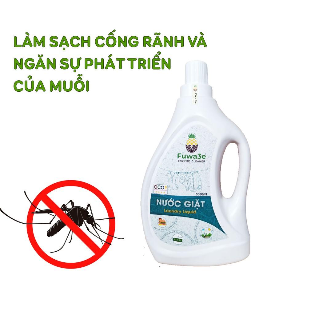 Nước giặt Fuwa3e hữu cơ organic từ chế phẩm Enzyme sinh học 4L an toàn cho bé