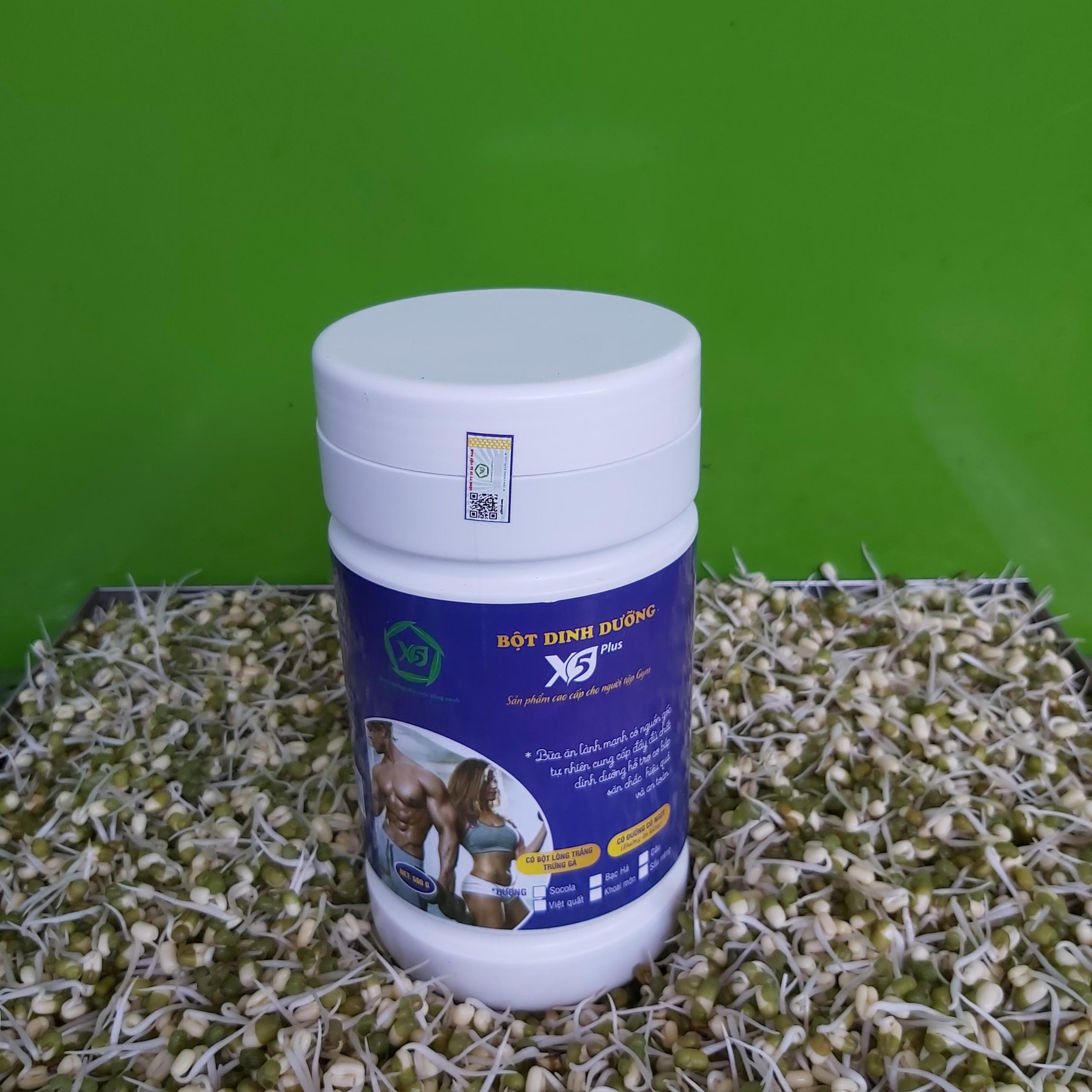 Combo 2 hộp bột ngũ cốc dinh dưỡng X5 dành cho người tập gym có whey, đạm đậu nành, Giúp Tăng Cơ, Giảm Mỡ