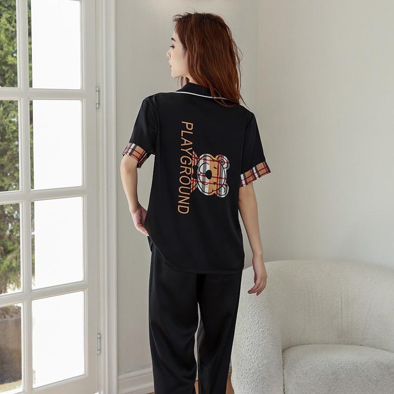 Bộ Lụa Mặc Nhà ️Đồ Ngủ Pijama Lụa Cao Cấp Siêu Mát Mềm Mịn - ELSA