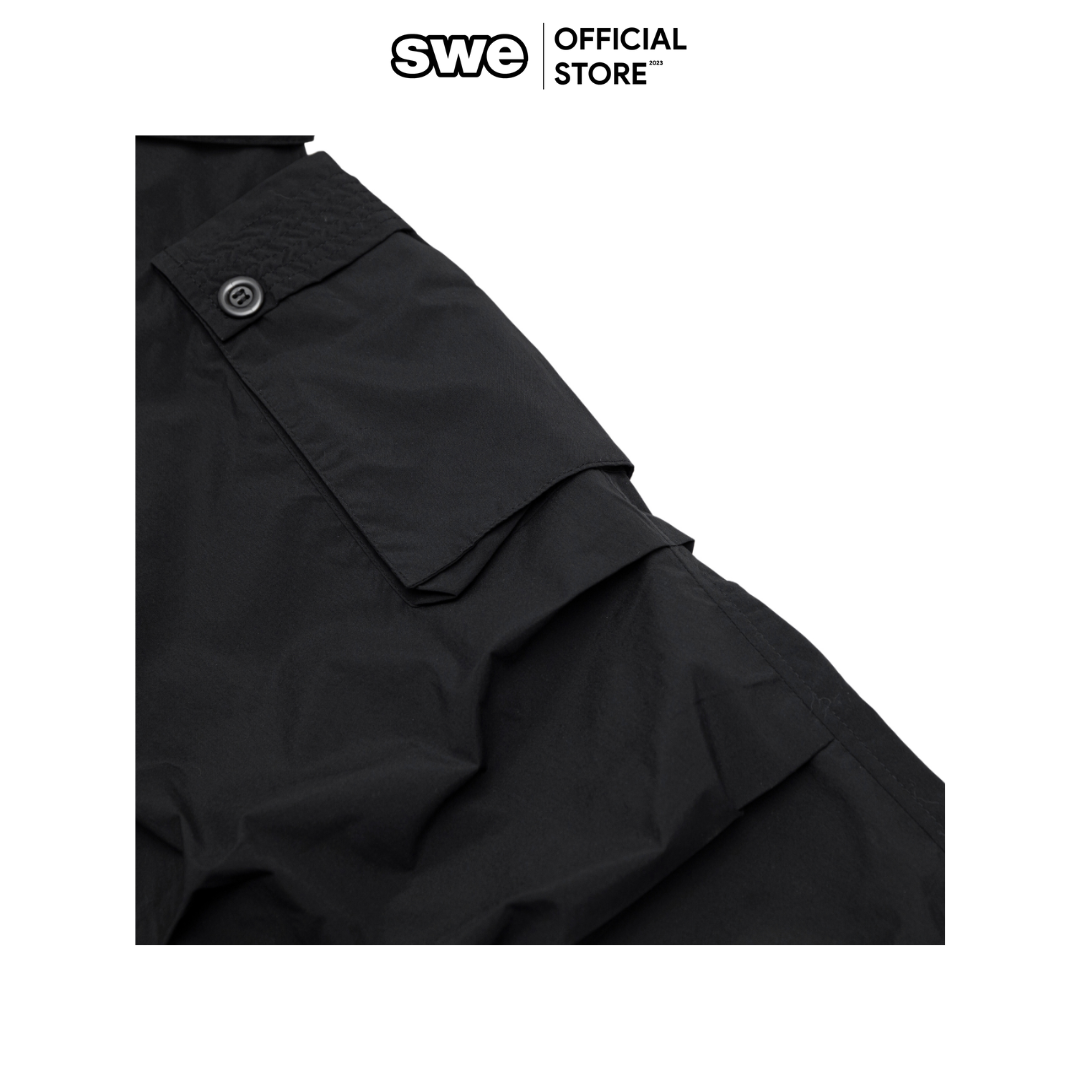 Quần dù túi hộp TECHNO PANTS dáng dài suông rộng - Thương hiệu SWEVN