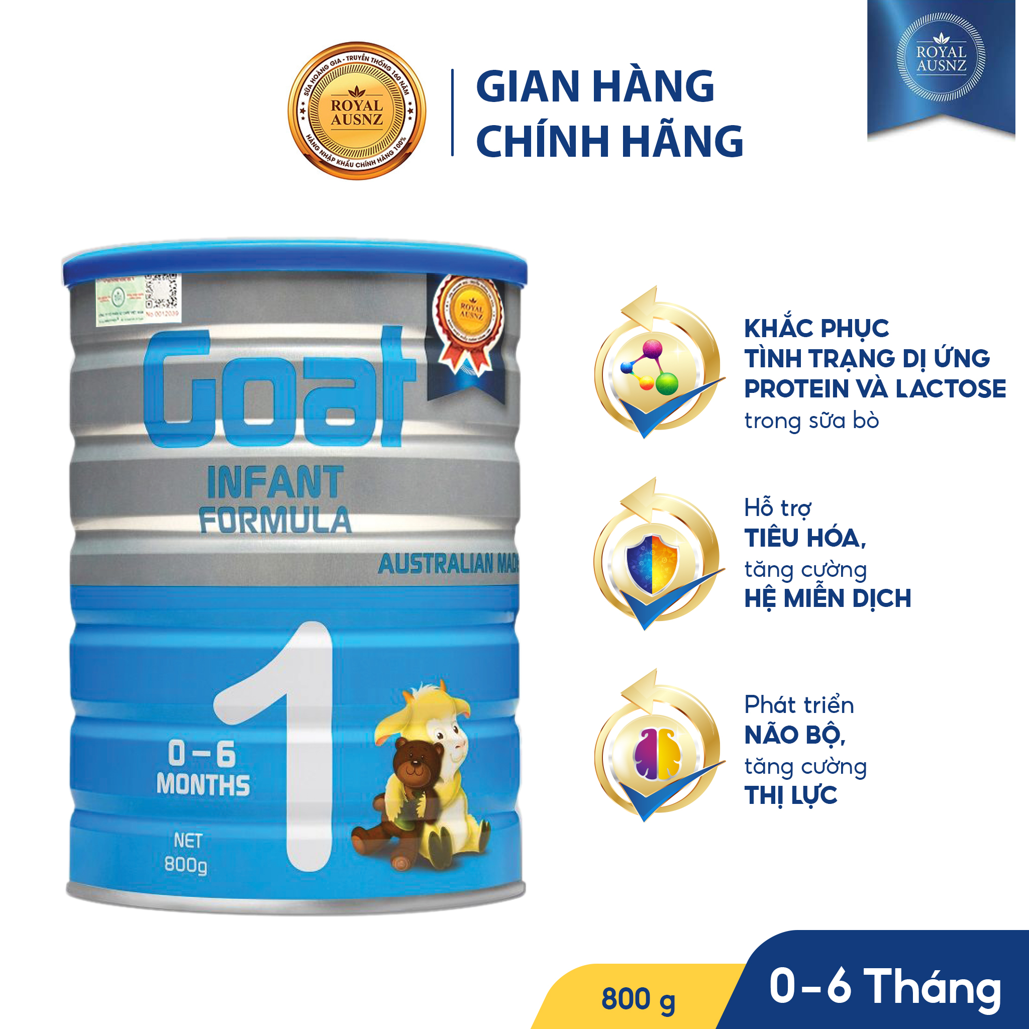 Sữa dê hoàng gia úc goat infant fomula 1