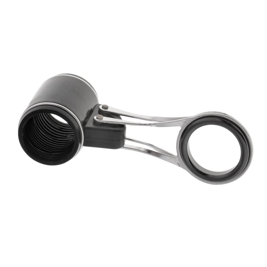 4x Folding Stainless Fishing Rod Guides Ceramic Ring DIY Repair Kit 4 Size