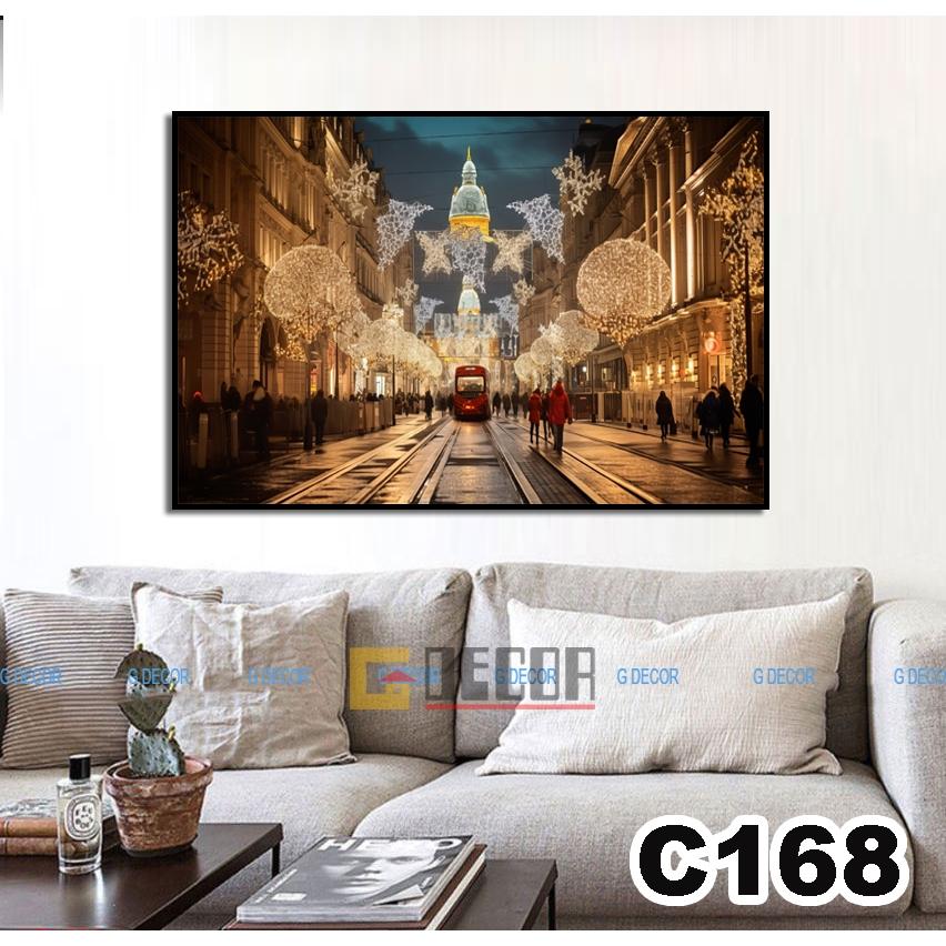 Tranh treo tường canvas 1 bức phong cách hiện đại Bắc Âu, tranh phong cảnh trang trí phòng khách, phòng ngủ, spa C168