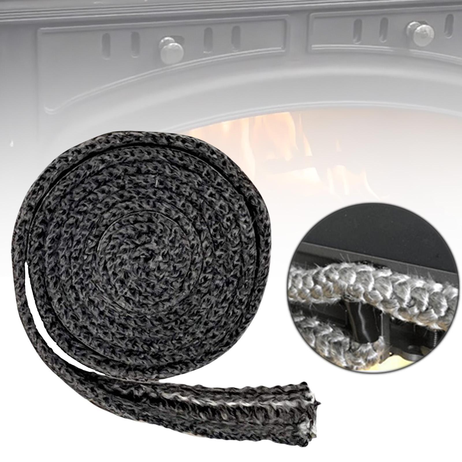 Wood  Gasket High Temperature Fiberglass Flat Gasket Tape Flat s Rope for Window Fireplace