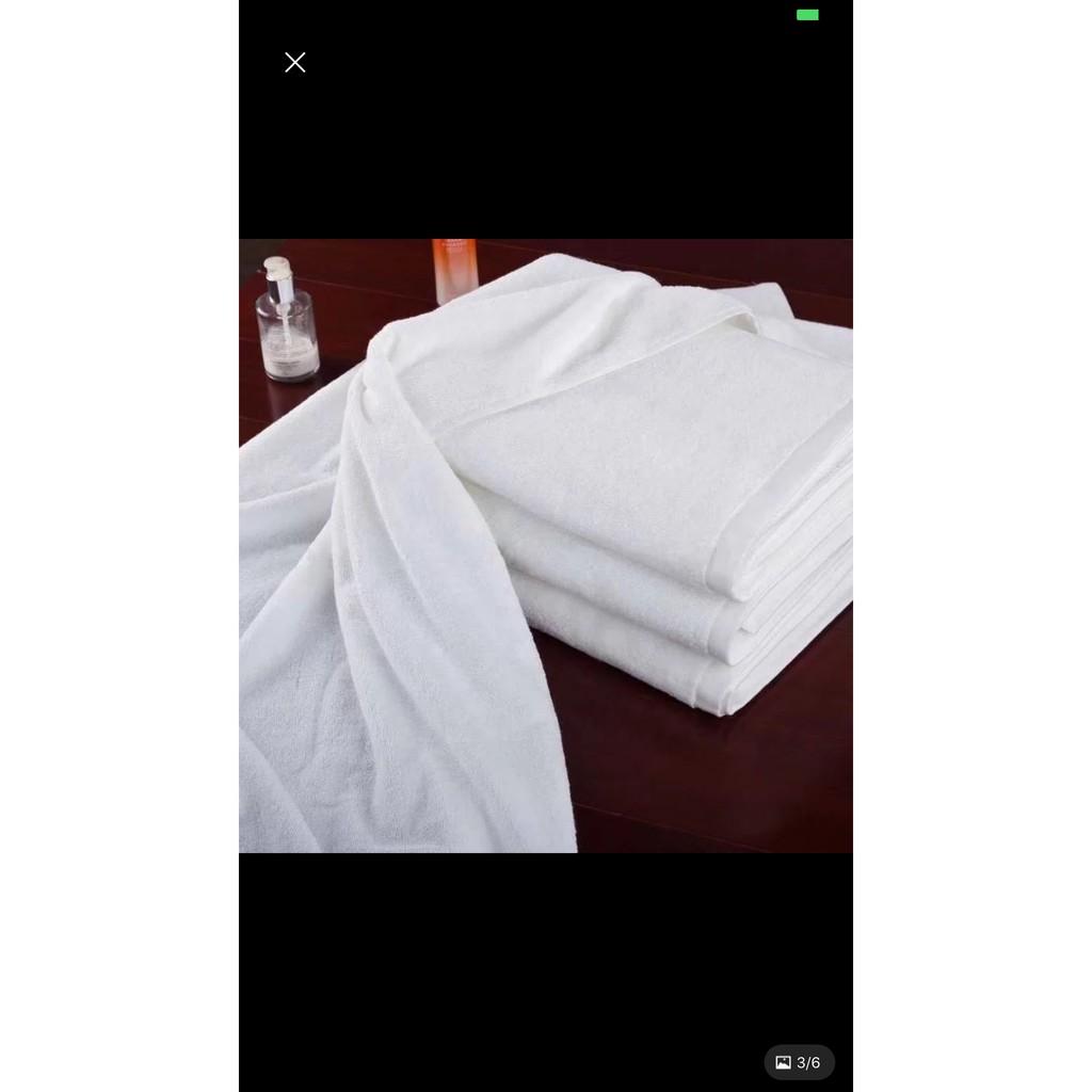 Khăn tắm trắng 50*100 cm, 210 gr
