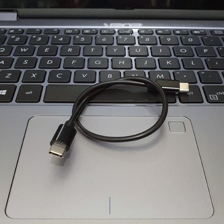 Cáp USB 30cm 2 đầu type-C