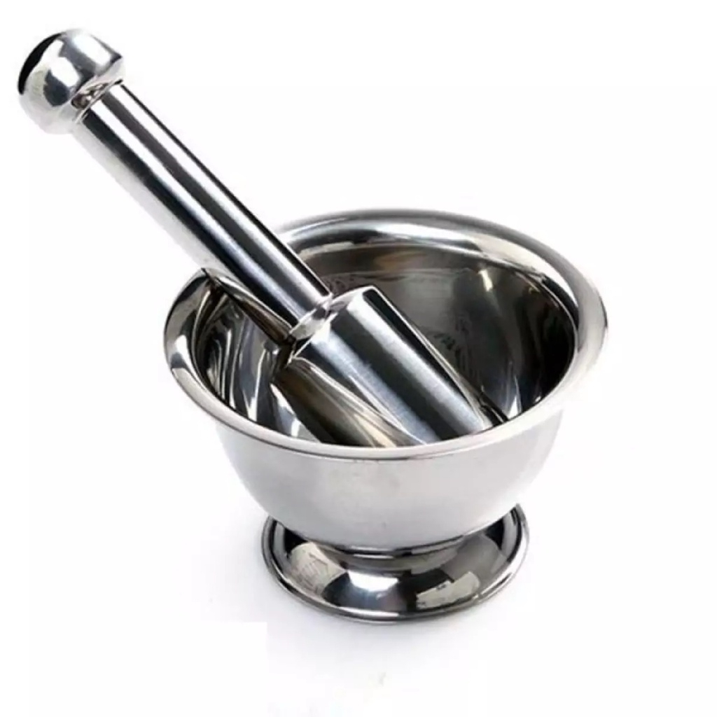 Bộ Cối Chày Inox Cao Cấp Sáng Bóng Bền Đẹp Đủ Kích Cỡ