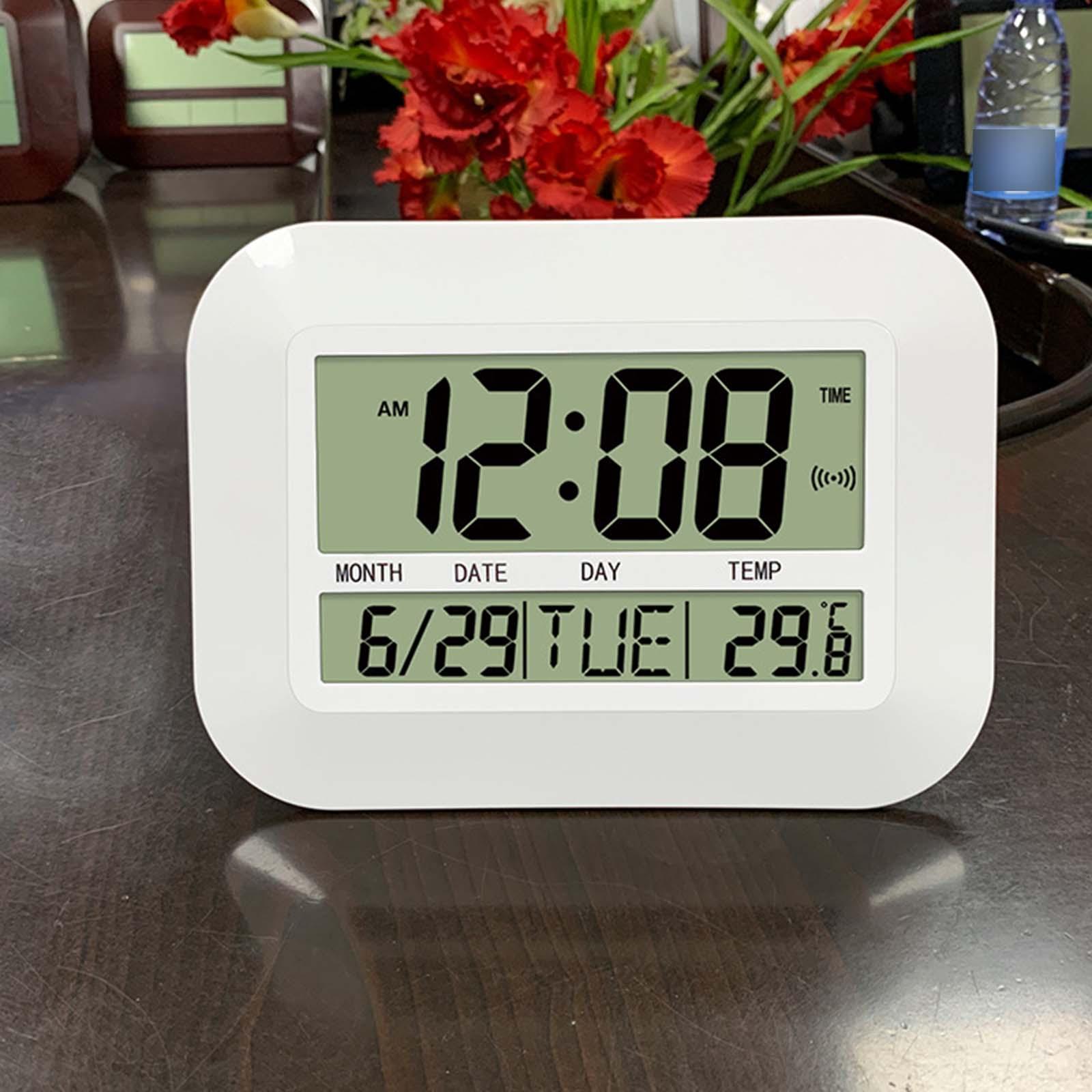 Electronic Wall Clock Alarm Alarm Clock Silent for School Living Room Desk