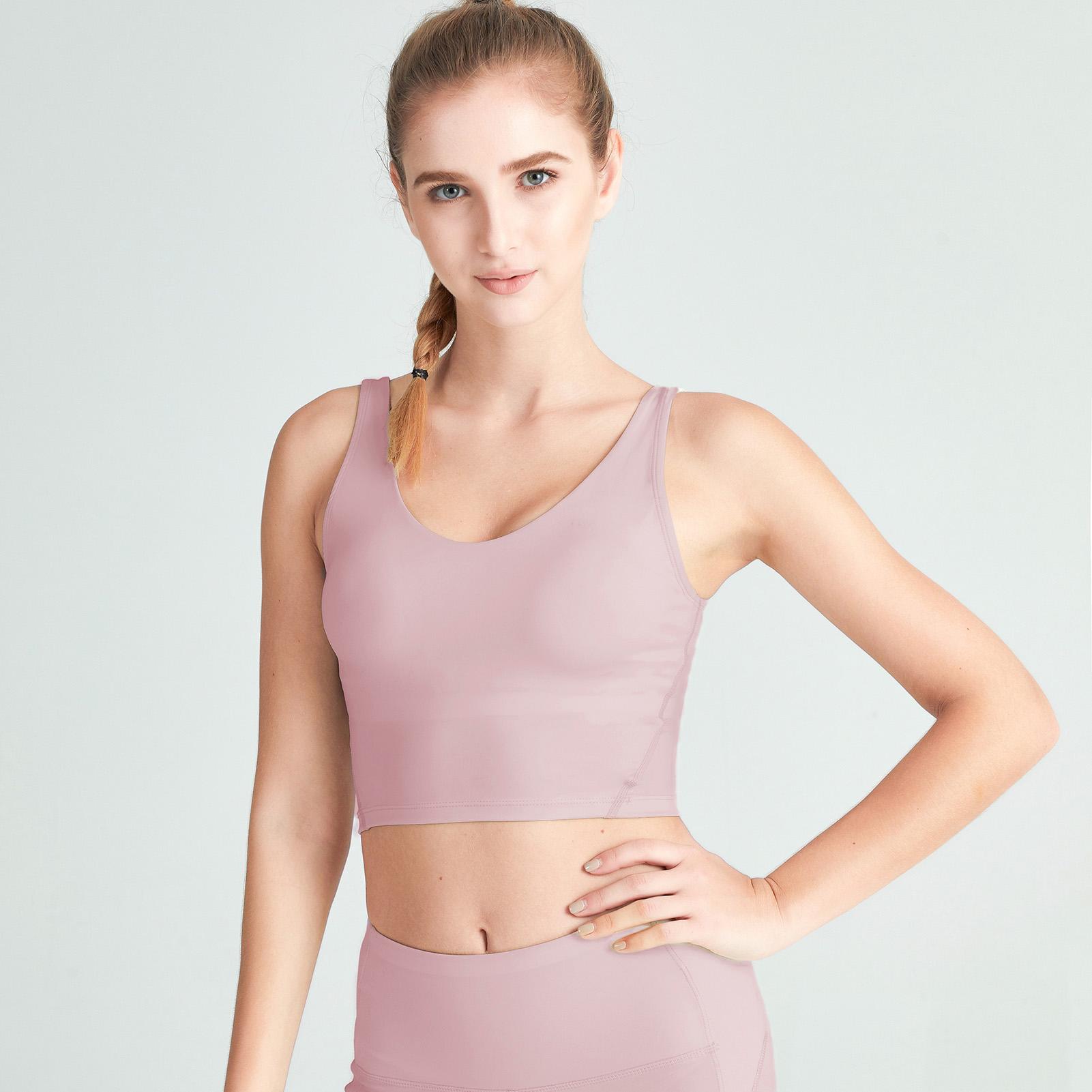 Áo Crop Top cho nữ cổ áo vset lưng chữ U có thể tháo rời Đệm