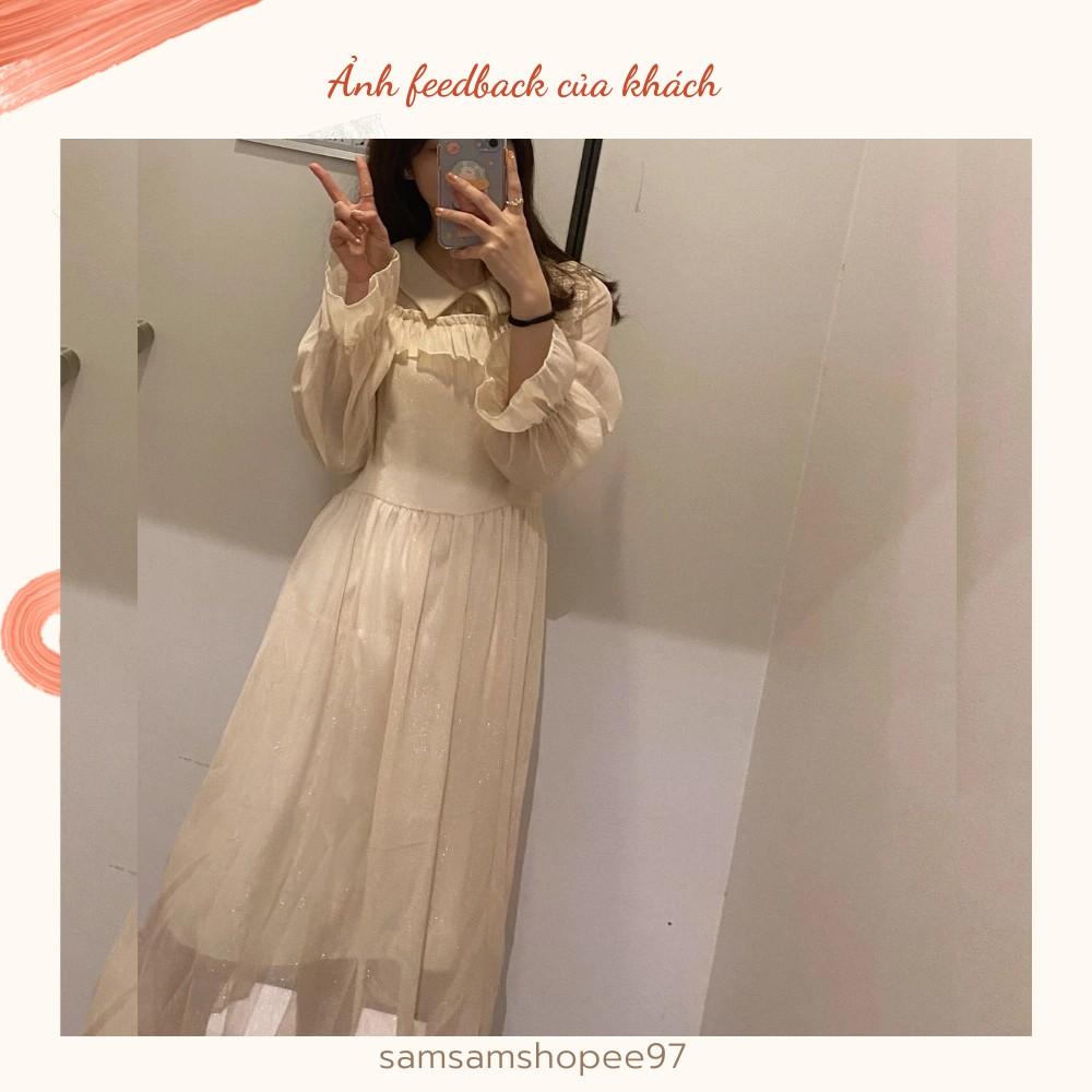 Đầm tiểu thư cổ bèo siêu xinh