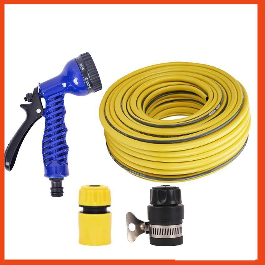 Bộ dây tăng áp 3 lần vòi xịt nước rửa xe, tưới cây loại 15m 206843