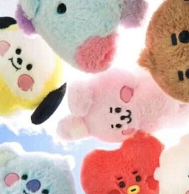 Móc khóa BT21 nhồi bông lông xù