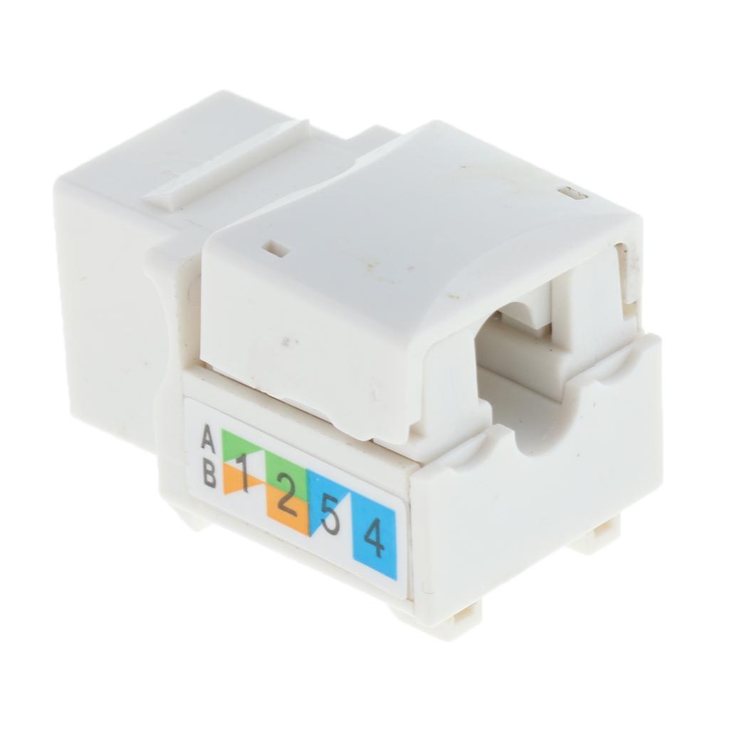 5x10pcs Jack Module Network Connector Module-White