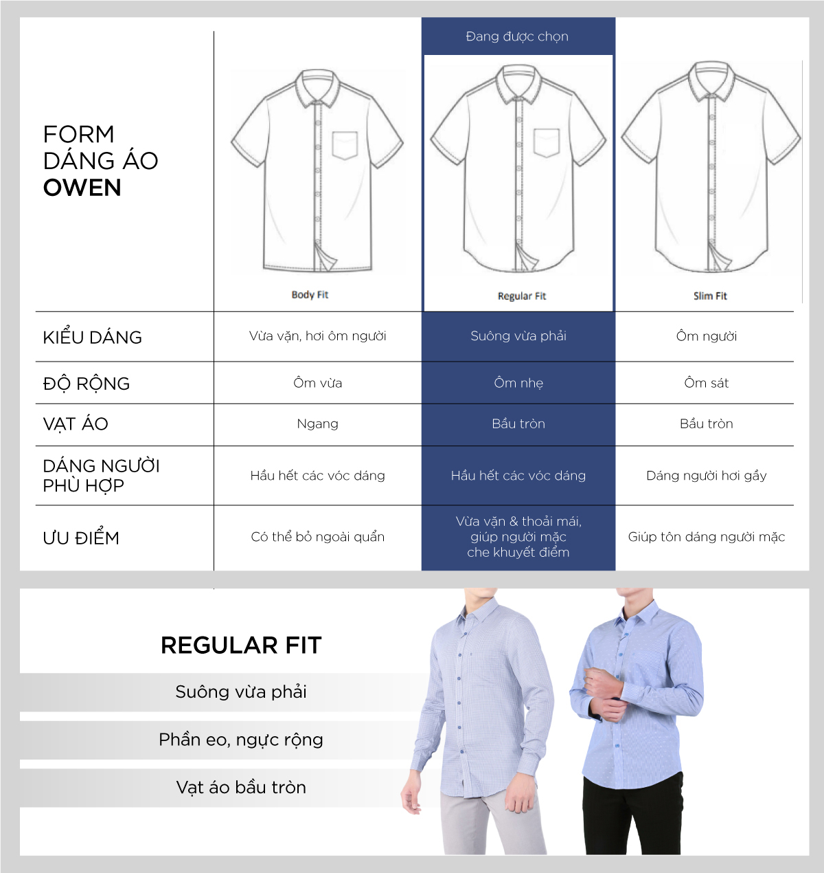 OWEN - Áo sơ mi nam Dài tay form Regular Fit chất liệu Nano kẻ sọc nhỡ có túi - AR20930DT