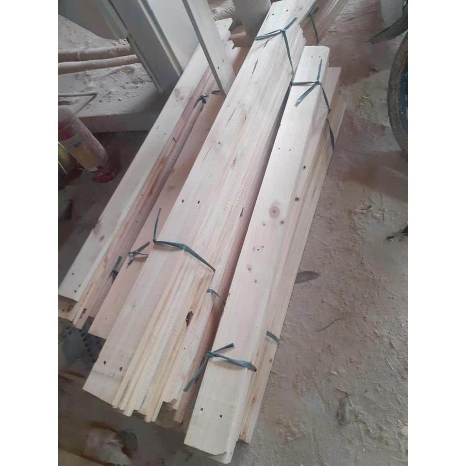 5 thanh pallet gỗ thông Dài 60 và 80cm - thanh gỗ pallet đã bào 4 mặt