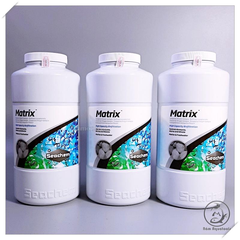 SEACHEM MATRIX Nguyên Hộp 1 Lít | 2 Lít - Vật Liệu Lọc Cao Cấp Chính Hãng Của Mỹ