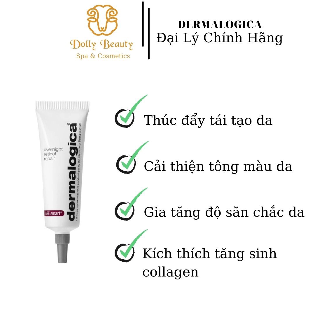 Tinh chất thúc đẩy quá trình tái tạo da OVERNIGHT RETINOL REPAIR 0,5% của Dermalogica - Dolly Beauty