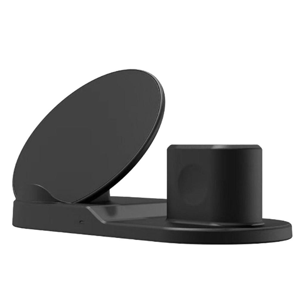 3 In1 10W Wireless Fast Charging Dock Cradle for / Black