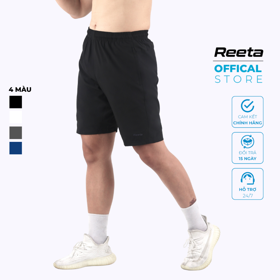 Quần short nam thể thao ACTIVE Reeta, quần đùi vải co dãn thấm hút kiểu dáng đơn giản - A2108