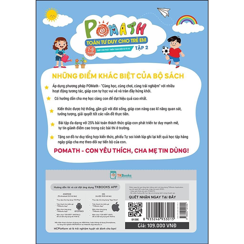POMath - Toán tư duy cho trẻ em 7-8 tuổi tập 2 - Bản Quyền