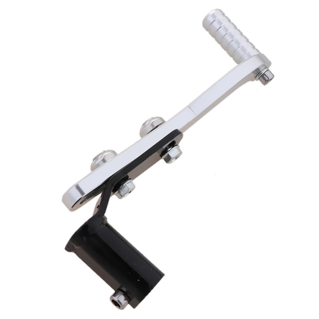 CNC Alloy Folding Gear Shift Shifter Lever for Motorcycle Golden+Silver