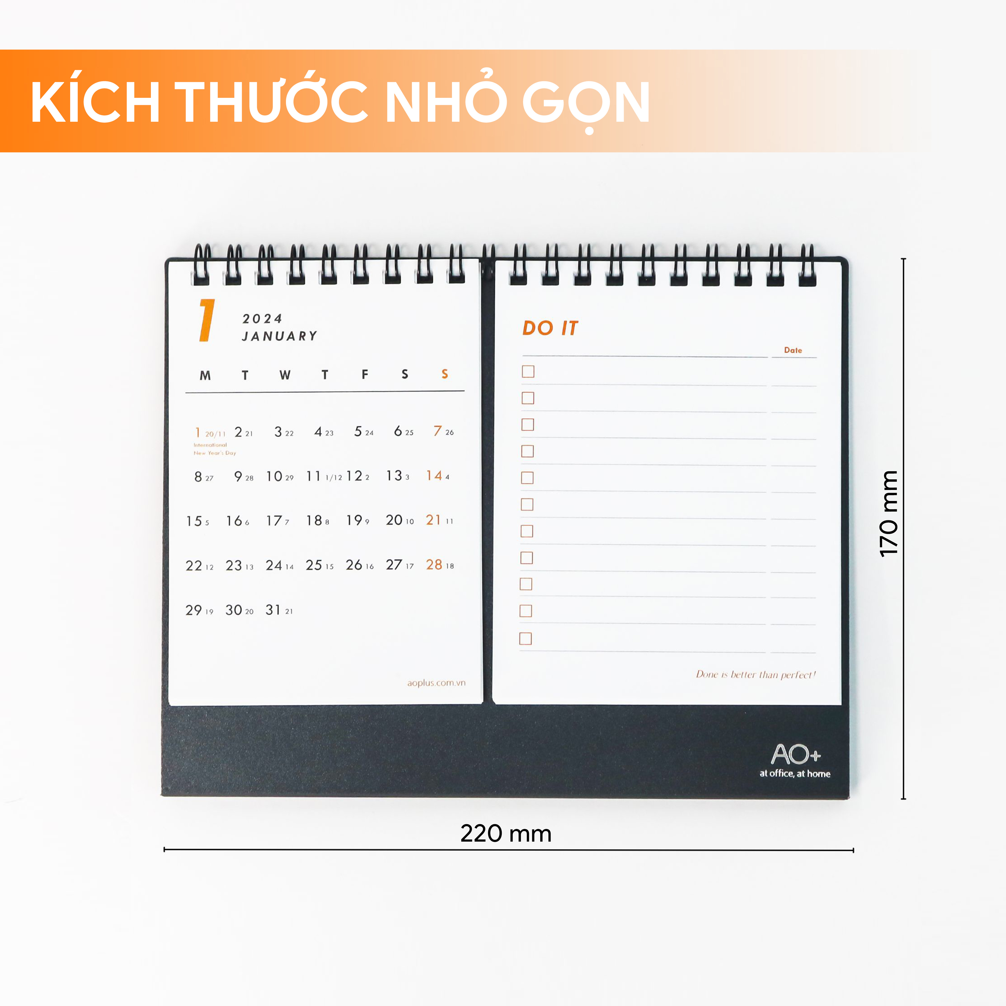 Lịch Để Bàn Todo 2024 AO+ Có Ghi Chú, Lịch Âm