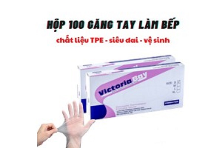 Hộp 100 găng tay nấu ăn siêu dai Victoria Bay