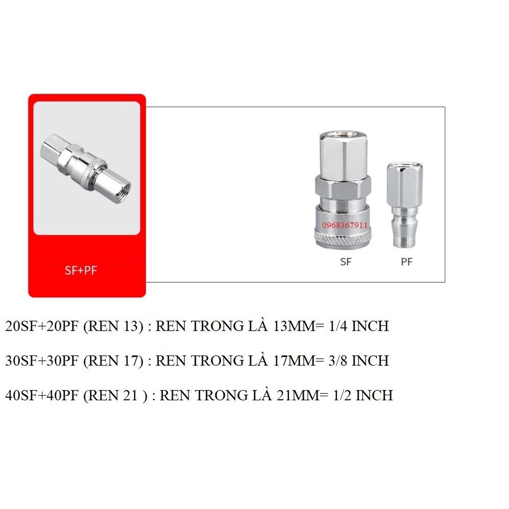 BỘ KHỚP CẮM NỐI NHANH ỐNG HƠI MÁY NÉN KHÍ