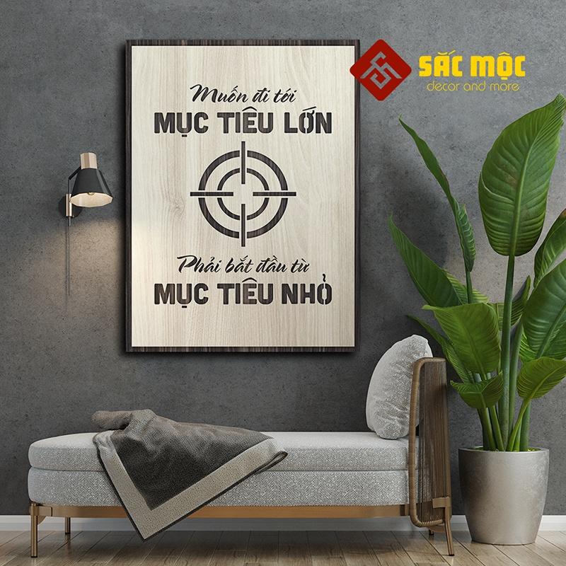 Tranh tạo động lực TDL025 - Muốn đi tới mục tiêu lớn phải bắt đầu từ mục tiêu nhỏ