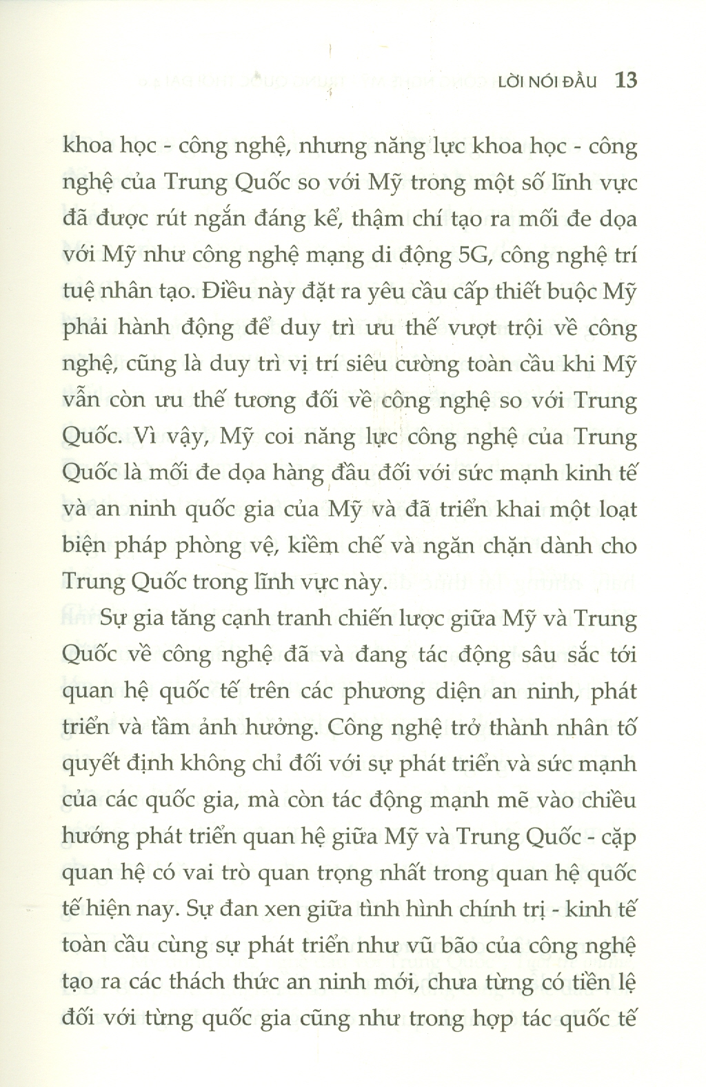 Cạnh Tranh Công Nghệ Mỹ - Trung Quốc Thời Đại 4.0 (Sách chuyên khảo)