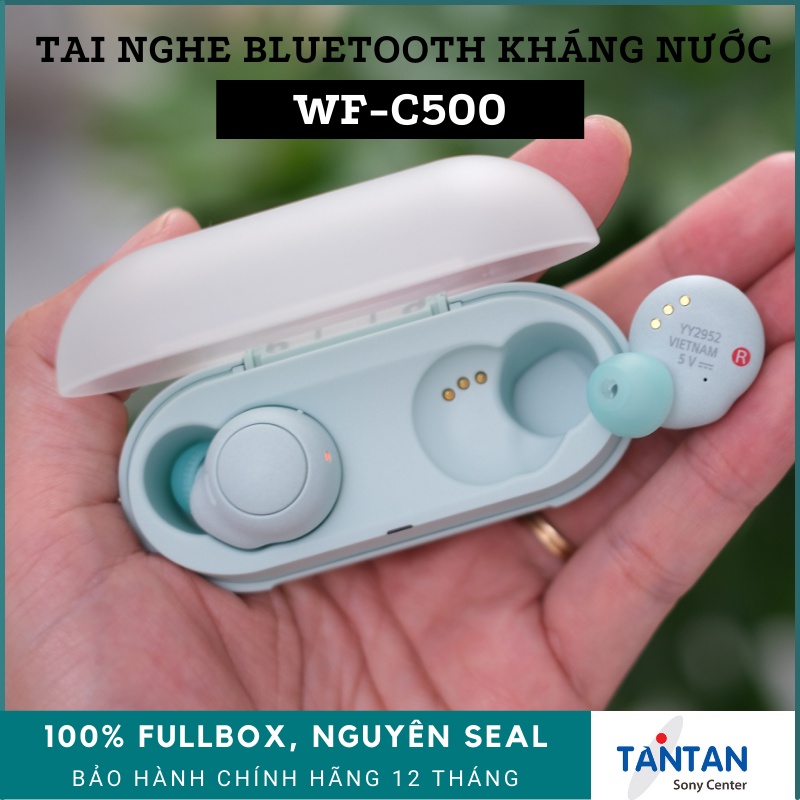 Tai Nghe In-ear BLUETOOTH Sony WF-C500 | DSEE - 360 Reality Audio - Pin:20H - Sạc nhanh - Fast Pair - Kháng nước IPX4 | Hàng Chính Hãng