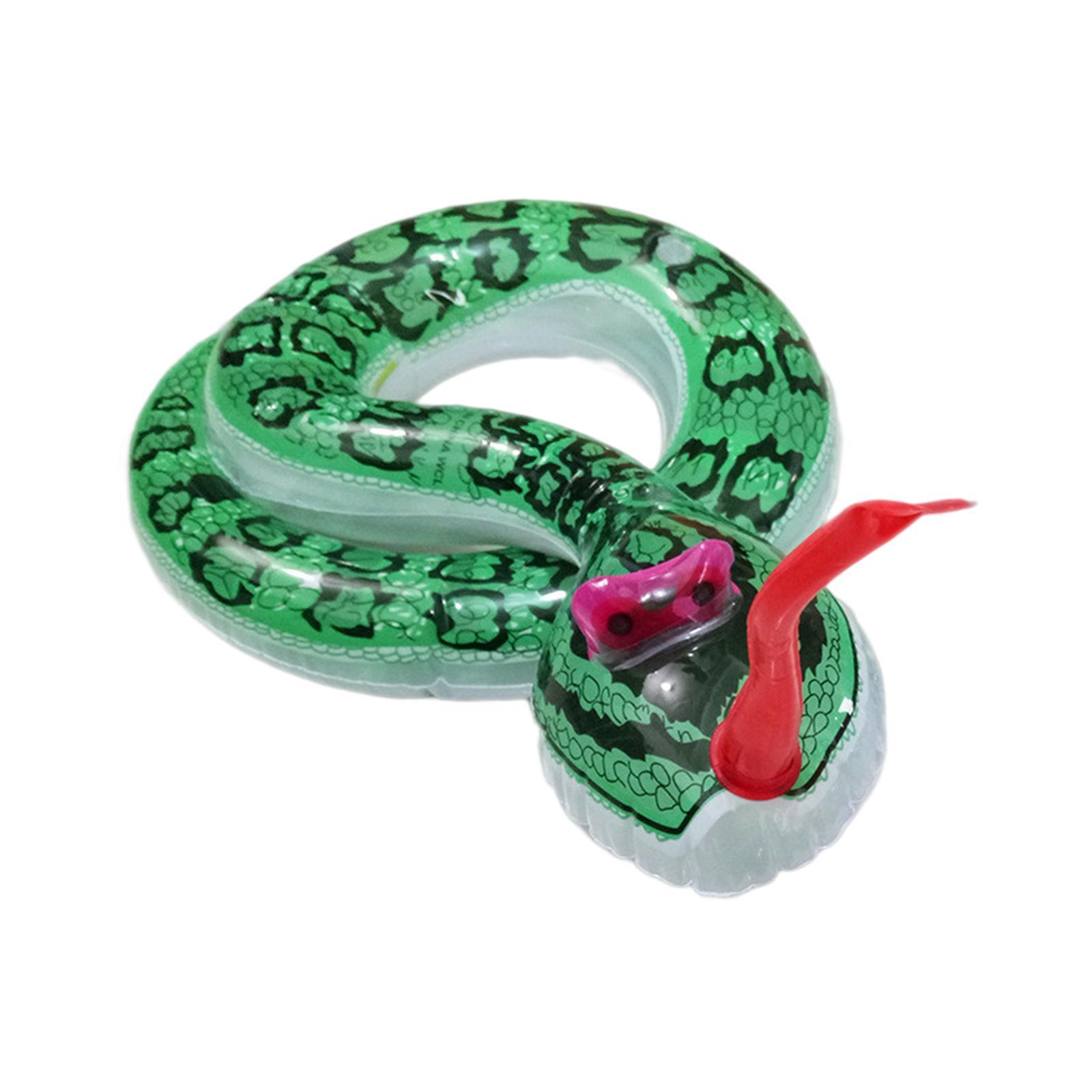 Animal Figurine Fake Snake Simulation Horrifying Funny Inflatable Snake Model April Fool's Toy Tabletop Decor Educational Toys Props Party