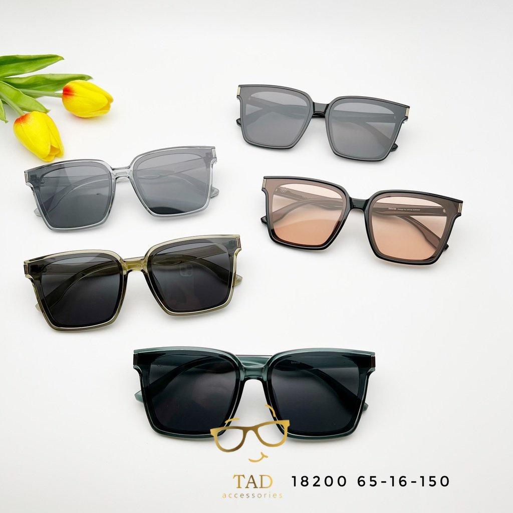 Kính mát nam nữ polazeid chống UV400 thiết kế mắt vuông dễ đeo màu sắc thời trang G 18200 TAD Accessories FS14 - Xanh mắt đen