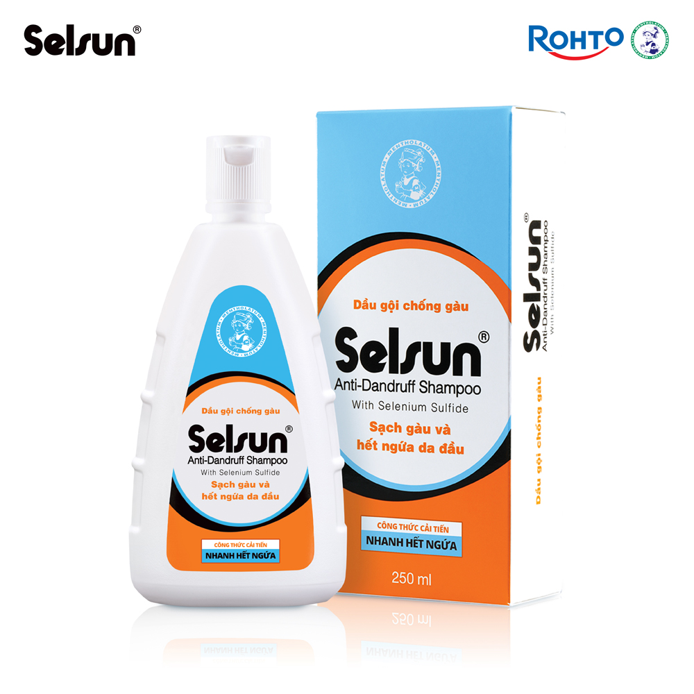 Dầu gội Selsun chống gàu, sạch gàu & hết ngứa da đầu Selsun Anti-Dandruff Shampoo 250ml