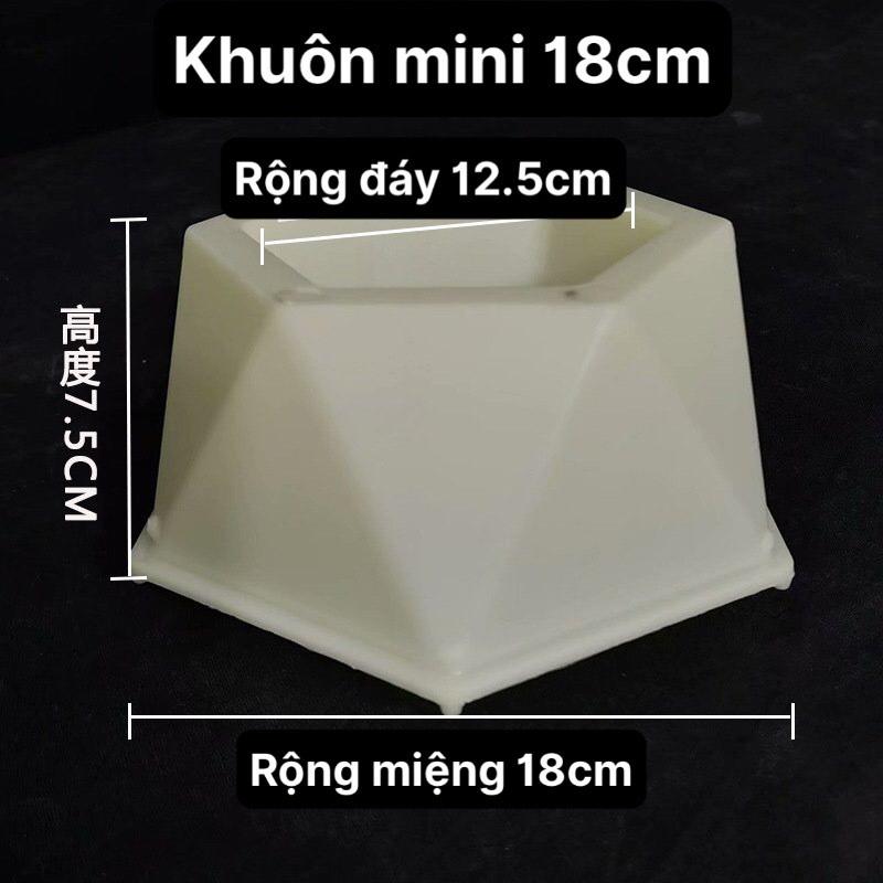 Khuôn chậu mini trồng sen đá