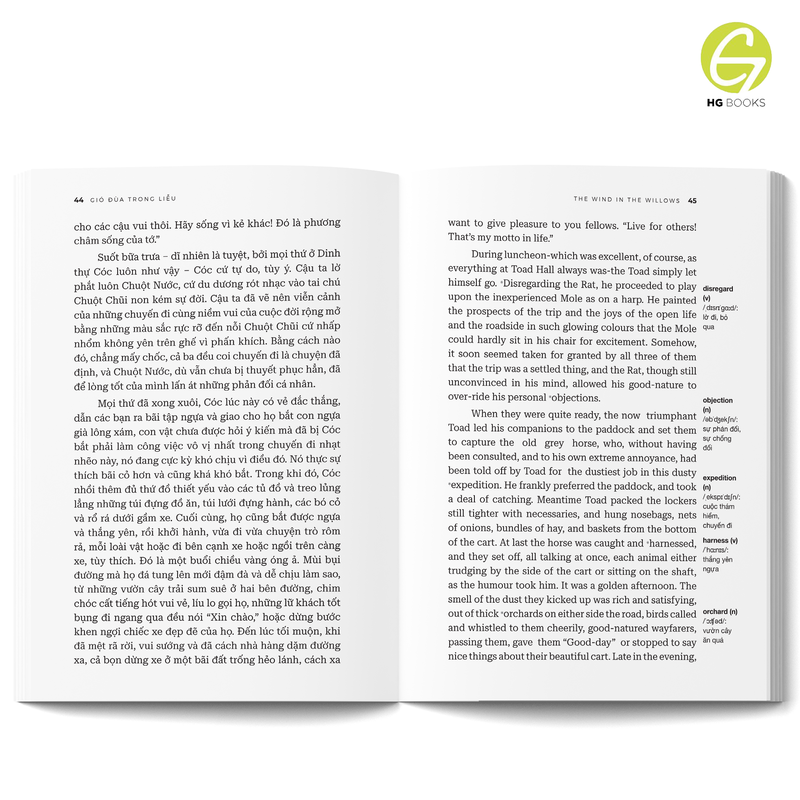 Gió đùa trong liễu - Sách song ngữ kinh điển, có note từ vựng, tặng kèm file nghe - HG Books