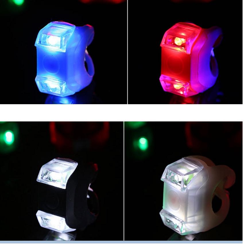 Bộ 4 Đèn Led Gắn Xe Đạp Cảnh Báo An Toàn 206278 xanh lá
