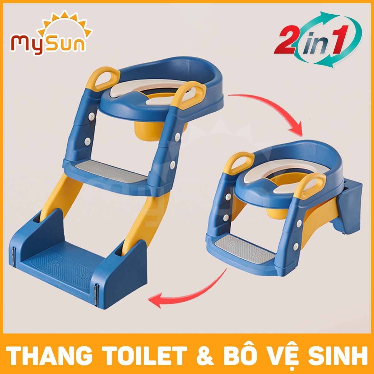 Ghế bô ngồi bồn cầu vệ sinh toilet cho bé trai gái 1 2 3 4 5 tuổi tập đi vệ sinh MySun