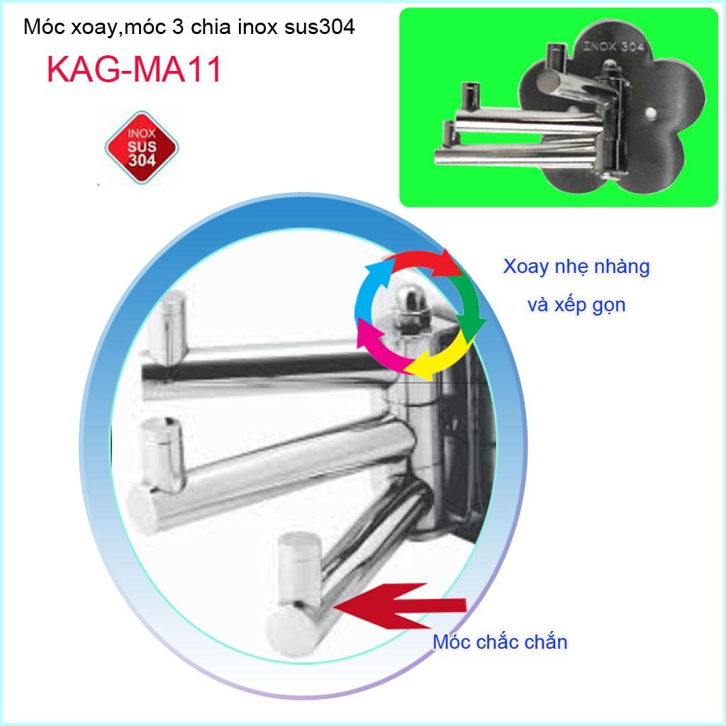 Móc áo Inox 304, móc áo treo đồ Inox SUS304 KAG-MA11