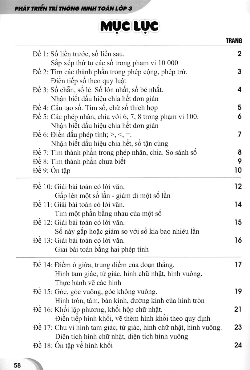 Phát Triển Trí Thông Minh Toán Lớp 3 (Biên Soạn Theo Chương Trình Giáo Dục Phổ Thông Mới - ND)