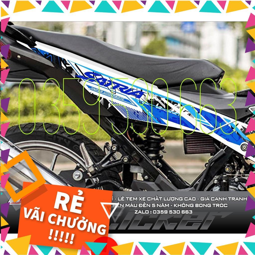 Tem Rời Raider FI Mẫu Samurai Trắng Xanh Đen Mẫu Mới