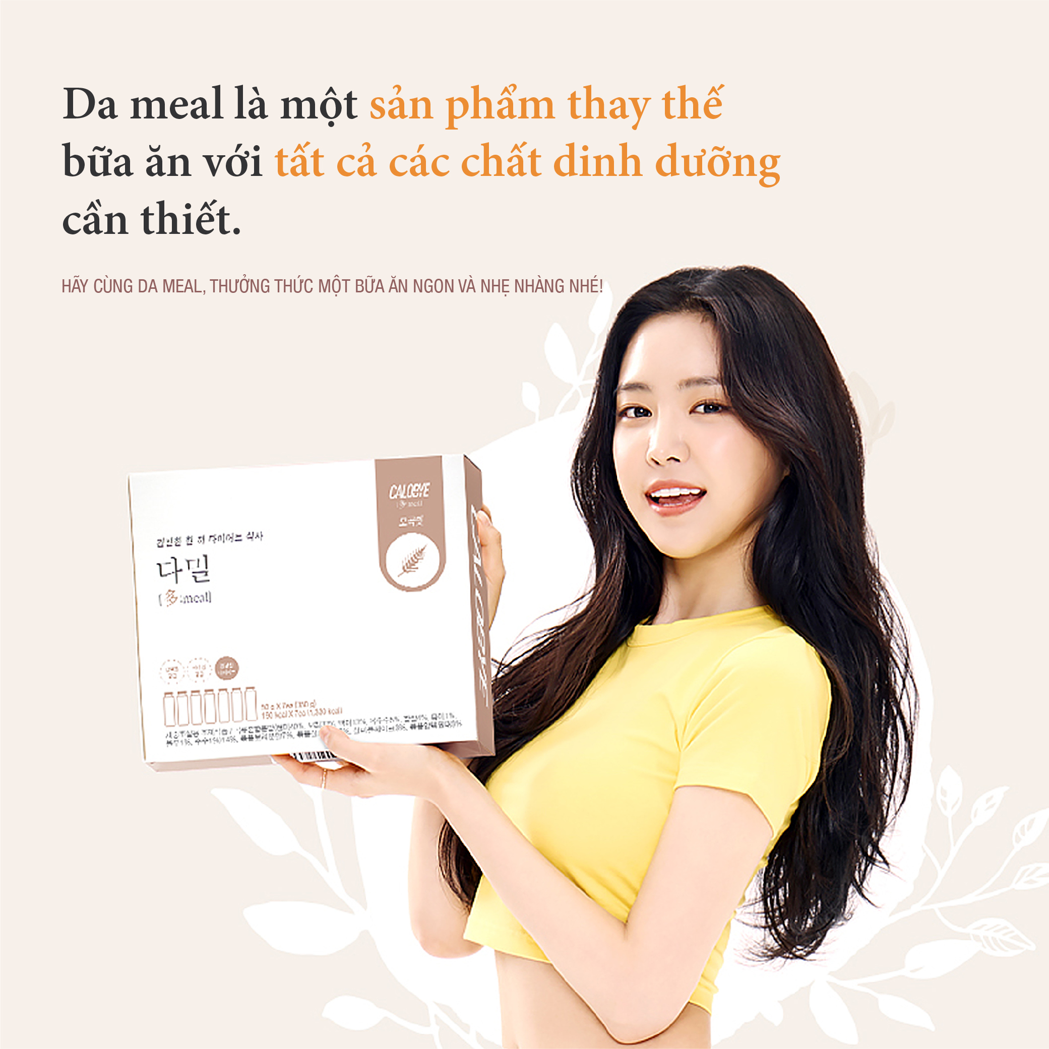 Bữa Ăn Thay Thế Calobye Da Meal Giúp Giảm Cân Giữ Dáng (Hộp 350g x 7 Chai)