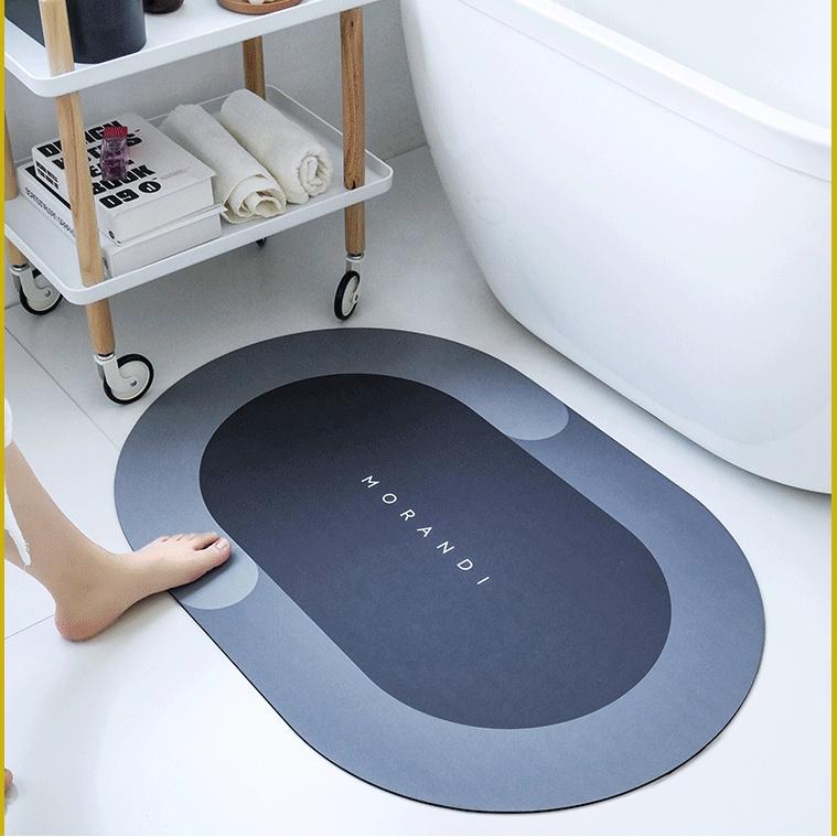 SIÊU PHẨM Thảm chùi chân nhà tắm siêu thấm hút, Thảm trải sàn chống trượt hiện đại 40X60cm dành cho mọi gia đình