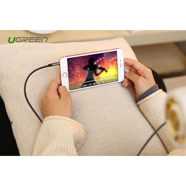 Cáp Audio 3.5mm dài 0.5m Ugreen 10732 mạ vàng - Hàng chính hãng